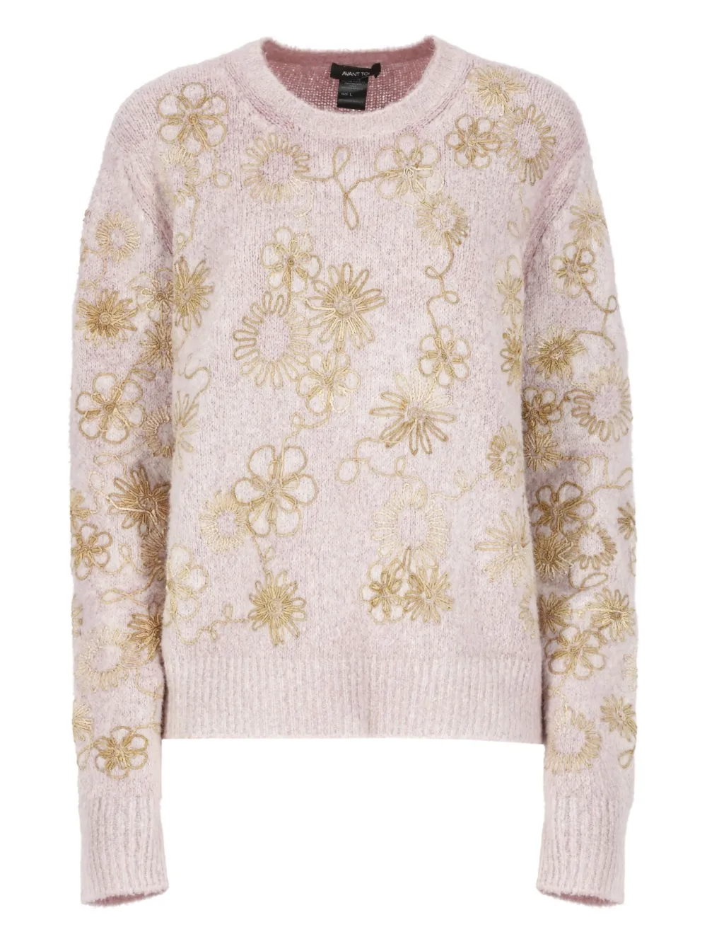 Свитер с цветочной вышивкой Avant Toi, нейтральный
Свитер с цветочной вышивкой Avant Toi, нейтральный