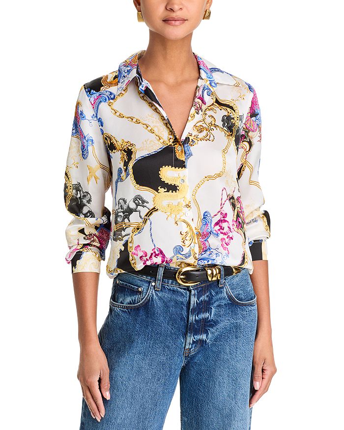 Шелковая блузка Тайлер L'AGENCE, мультиколор
Шелковая блузка Тайлер L'AGENCE, мультиколор