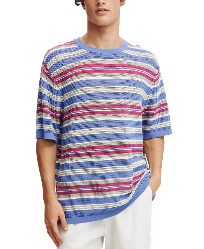 Мужская футболка из трикотажа COTTON ON, фиолетовый 
Мужская футболка из трикотажа COTTON ON, фиолетовый