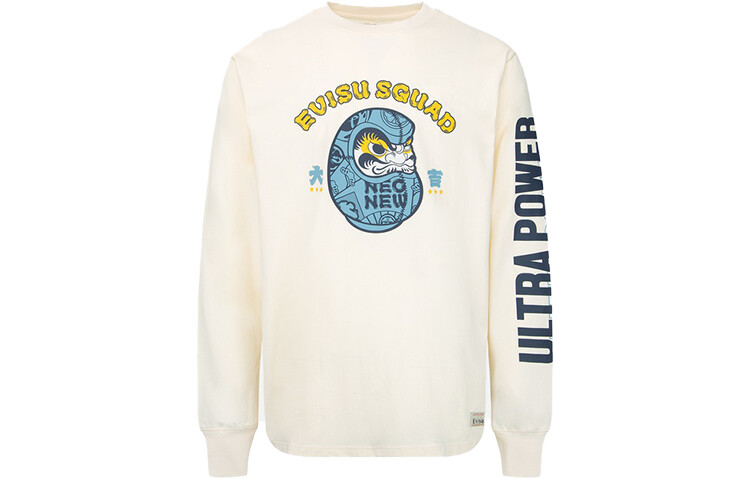 Футболка мужская Off White Evisu, кремовый 
Футболка мужская Off White Evisu, кремовый