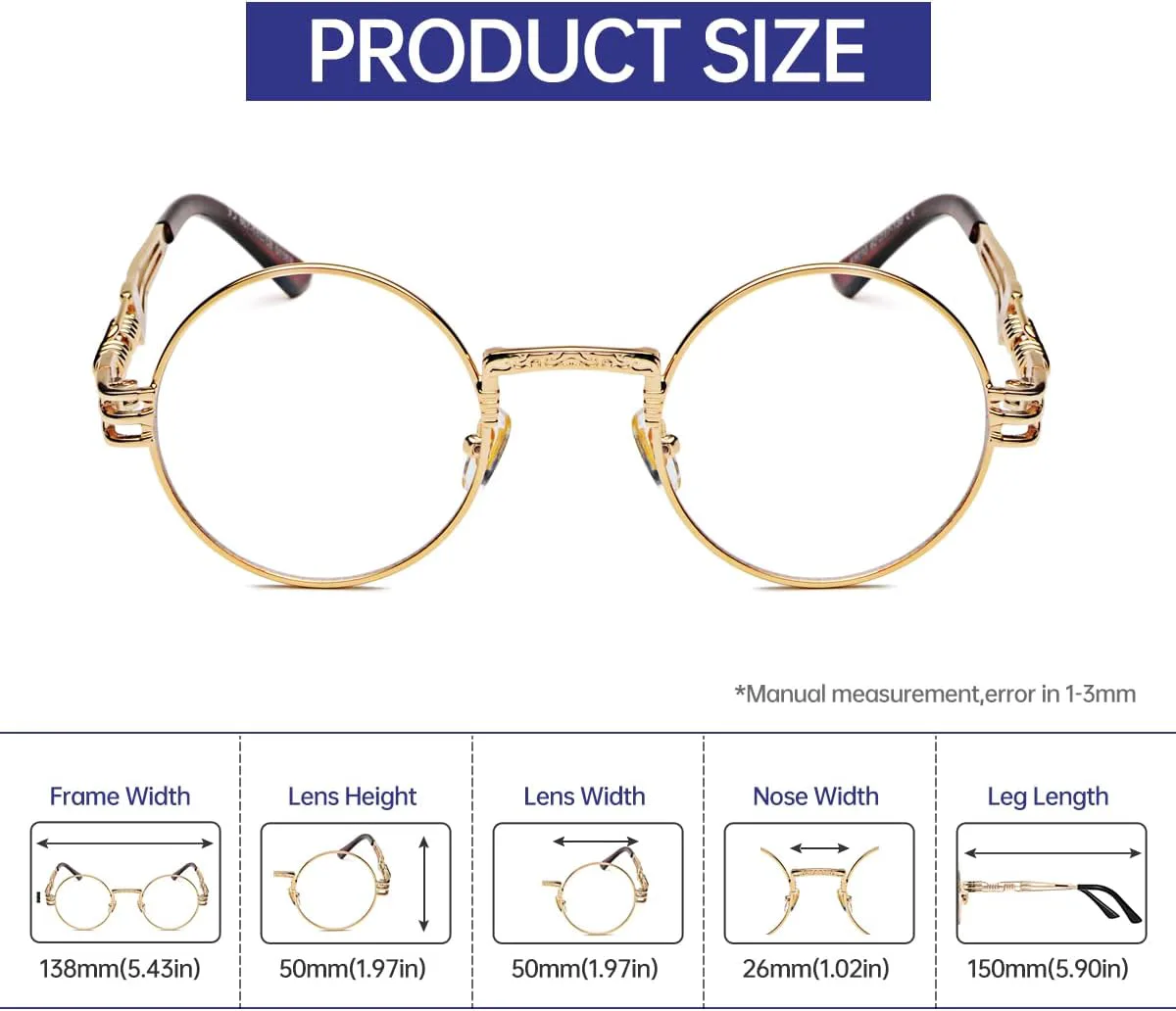 GYsnail Make the world clear Круглые поляризованные солнцезащитные очки в стиле стимпанк для мужчин, круглая металлическая оправа, очки в стиле хиппи, 8010-clear
GYsnail Make the world clear Круглые поляризованные солнцезащитные очки в стиле стимпанк для мужчин, круглая металлическая оправа, очки в стиле хиппи, 8010-clear