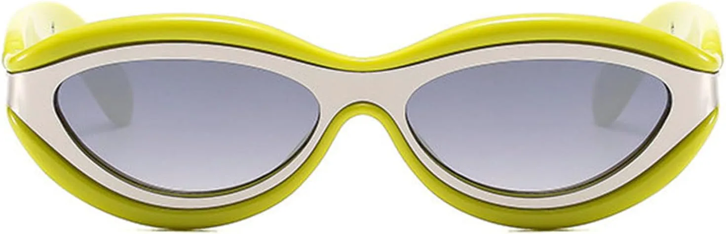 Солнцезащитные очки Willochra Fashion Cat Eye для женщин, маленькая оправа, стильные ретро-очки в стиле металл-панк, треугольные солнцезащитные очки, Yellow
Солнцезащитные очки Willochra Fashion Cat Eye для женщин, маленькая оправа, стильные ретро-очки в стиле металл-панк, треугольные солнцезащитные очки, Yellow