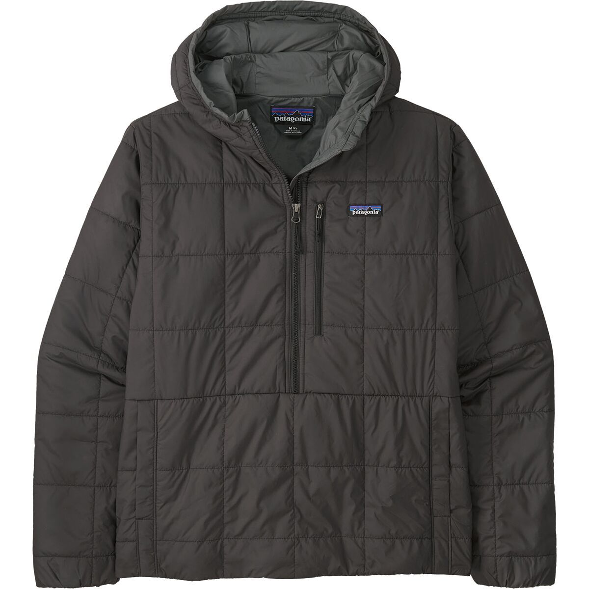 Легкая ветровка с капюшоном на молнии Patagonia, черный 
Легкая ветровка с капюшоном на молнии Patagonia, черный