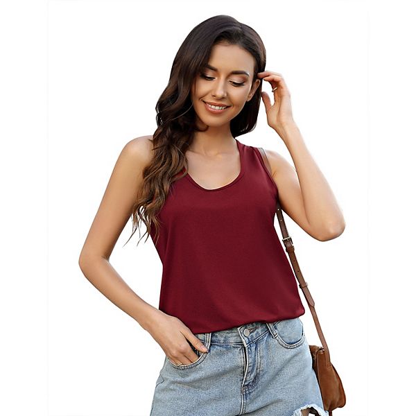 Женский топ без рукавов casual basic Elitespirit, Burgundy
Женский топ без рукавов casual basic Elitespirit, Burgundy