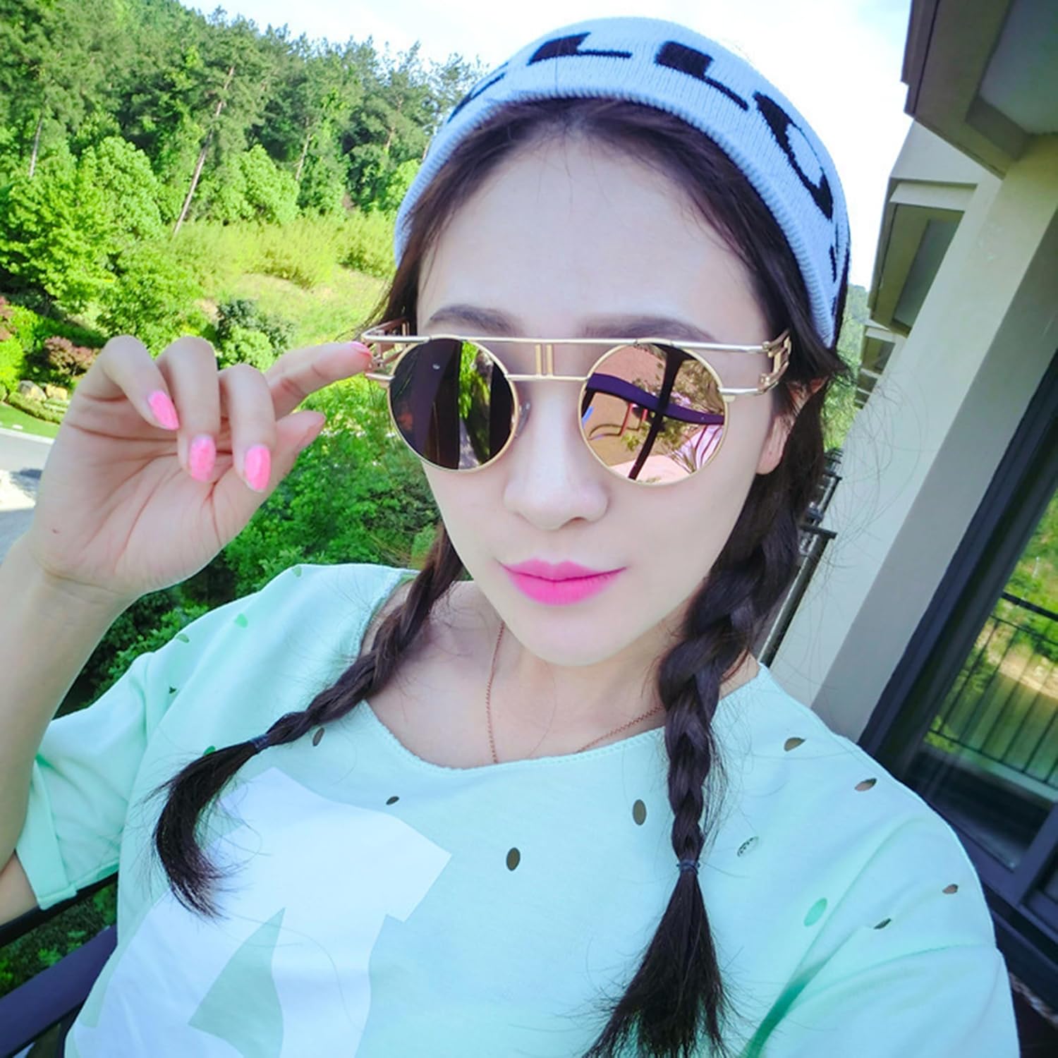 bullabulling Модные солнцезащитные очки в стиле стимпанк с плоской верхней частью, женская, с двойной перемычкой, металлическая оправа, винтажные круглые солнцезащитные очки для активного отдыха, C4
bullabulling Модные солнцезащитные очки в стиле стимпанк с плоской верхней частью, женская, с двойной перемычкой, металлическая оправа, винтажные круглые солнцезащитные очки для активного отдыха, C4