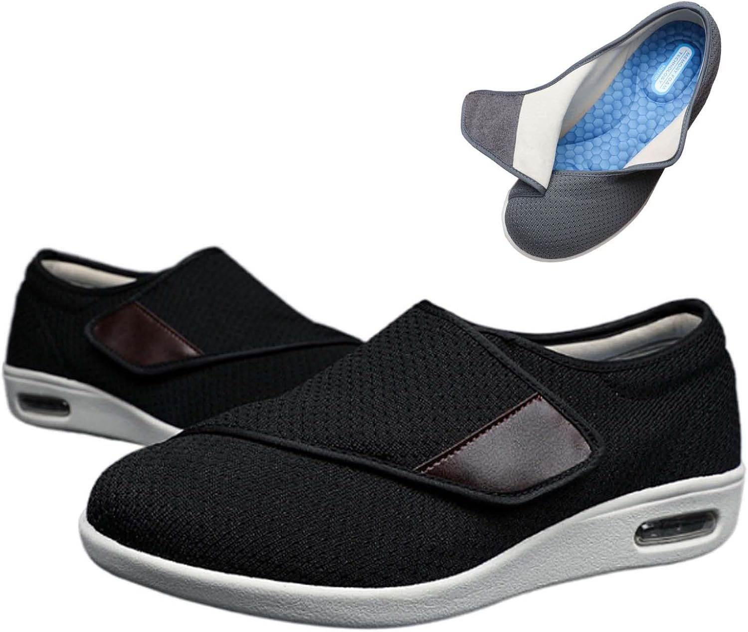 Легкие кроссовки для ходьбы, плюс удобные обувь для расширения, регулируемые при опухании стопы, противоскользящие, с двойной стелькой и воздушной подушкой, мужские кроссовки для ходьбы, размер 13.5 Generic, черный
Легкие кроссовки для ходьбы, плюс удобные обувь для расширения, регулируемые при опухании стопы, противоскользящие, с двойной стелькой и воздушной подушкой, мужские кроссовки для ходьбы, размер 13.5 Generic, черный