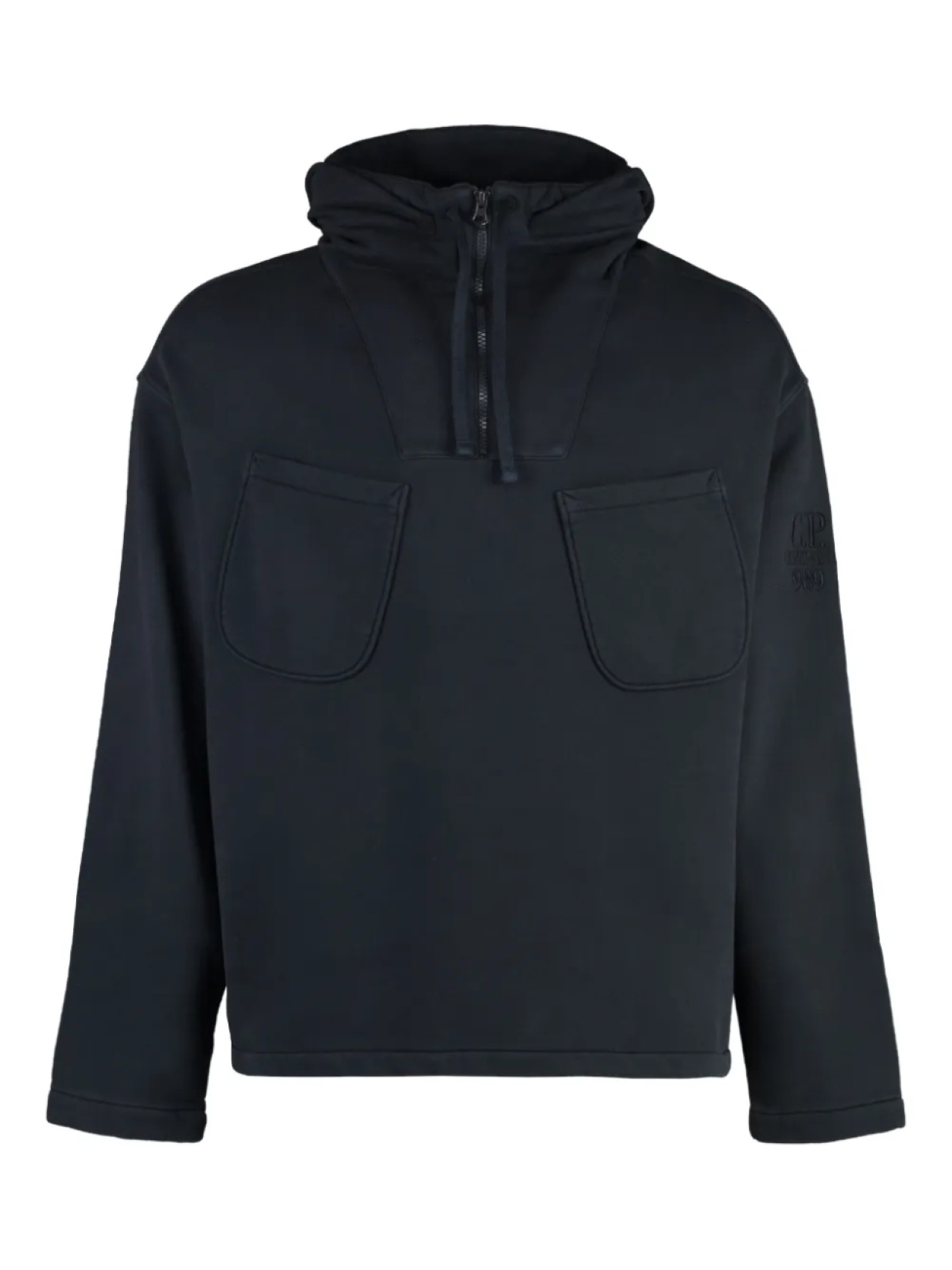 Толстовка с капюшоном из флиса C.P. Company, черный 
Толстовка с капюшоном из флиса C.P. Company, черный