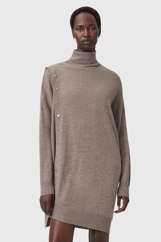 Шерстяное платье UMI Allsaints, бежевый
Шерстяное платье UMI Allsaints, бежевый