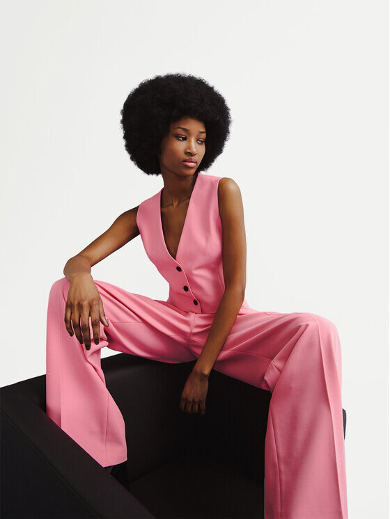 Тканевые брюки свободного кроя Hugo, розовый
Тканевые брюки свободного кроя Hugo, розовый