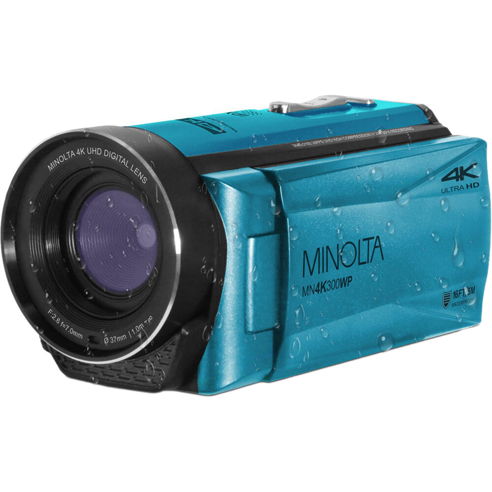 Водонепроницаемая камера Minolta MN4K300WP UHD 4K (синяя)
Водонепроницаемая камера Minolta MN4K300WP UHD 4K (синяя)