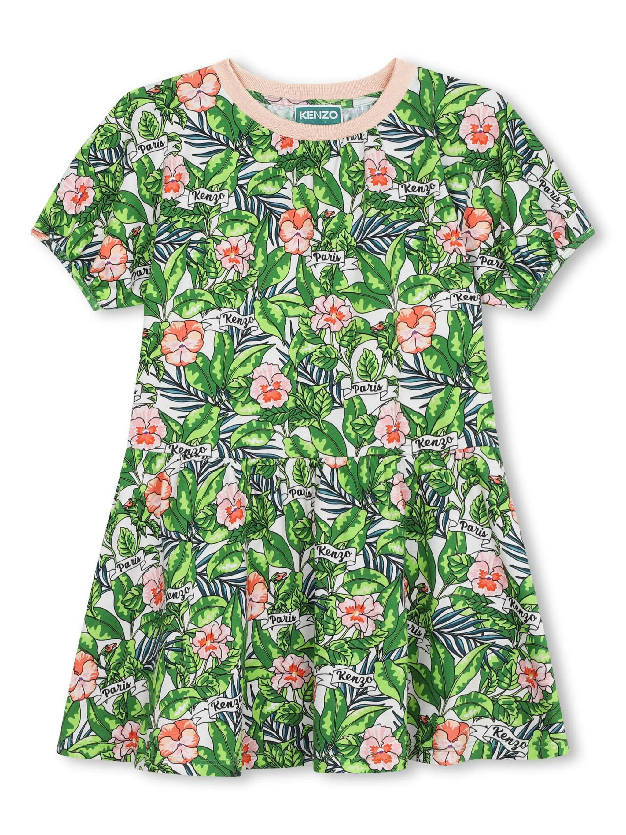 Платье с цветочным принтом Kenzo Kids, зеленый
Платье с цветочным принтом Kenzo Kids, зеленый