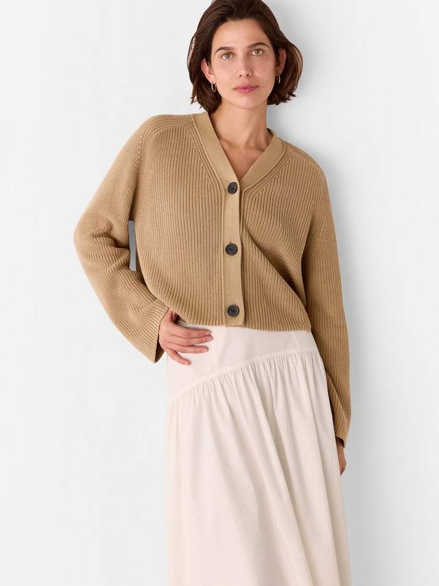 Хлопчатобумажный кардиган nala Whistles, кэмел
Хлопчатобумажный кардиган nala Whistles, кэмел