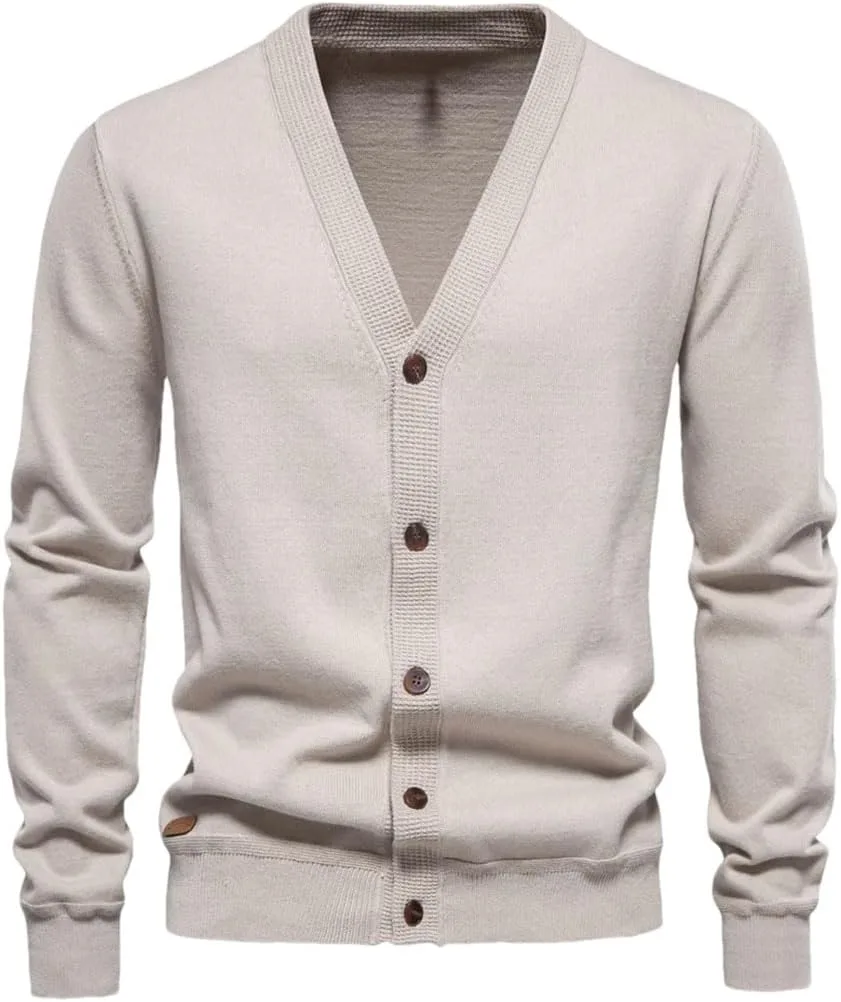 Мужской кардиган из хлопка однотонный
Мужской кардиган из хлопка однотонный