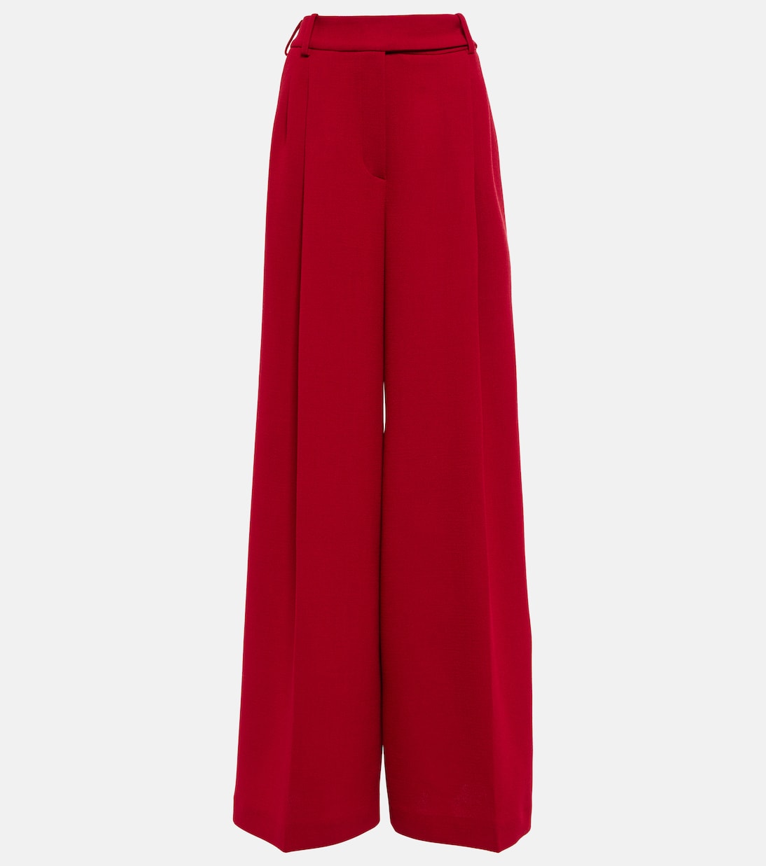 Шерстяные брюки с высокой талией Alexandre Vauthier, красный 
Шерстяные брюки с высокой талией Alexandre Vauthier, красный