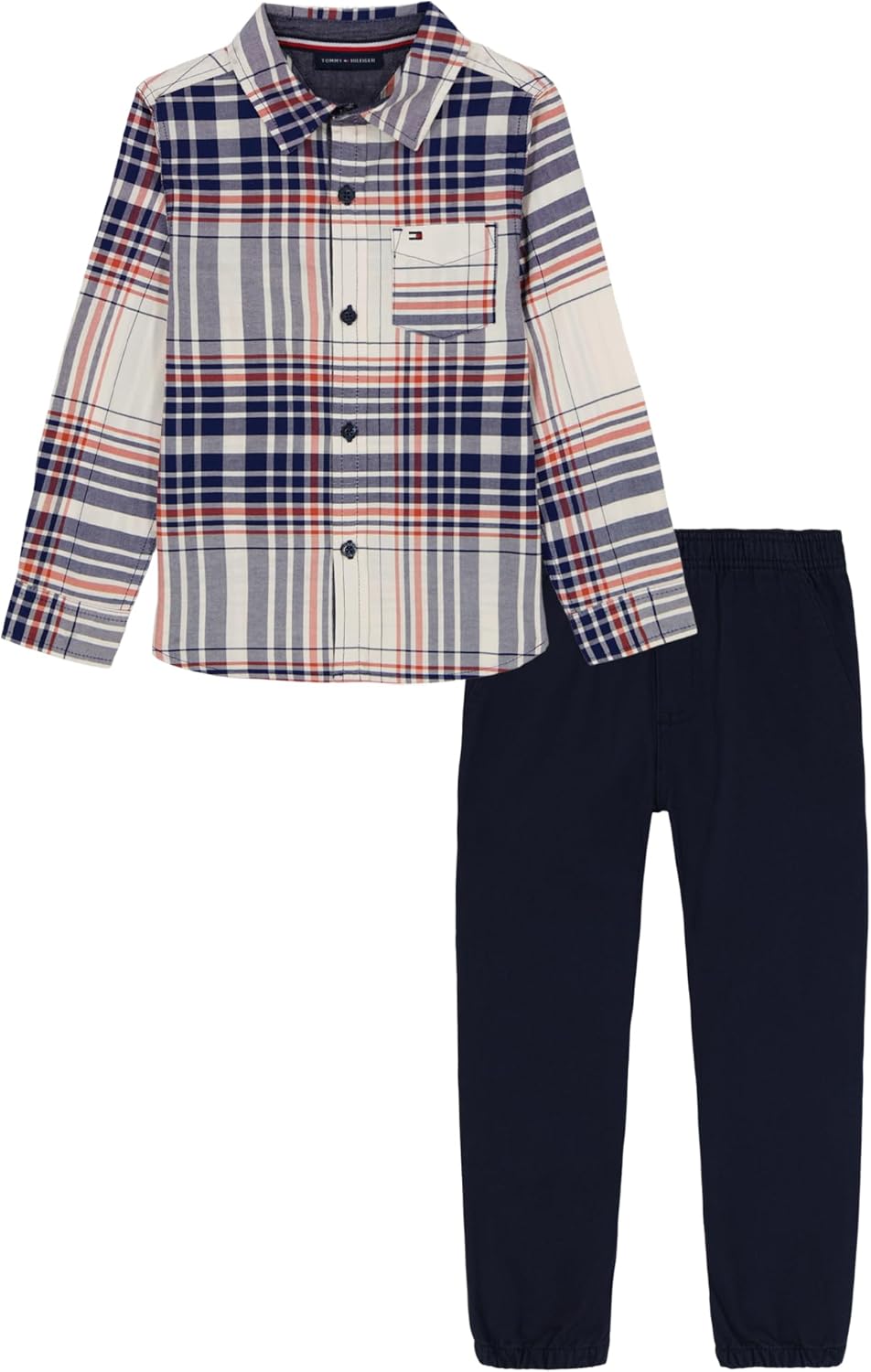 Комплект из двух тканых брюк Tommy Hilfiger для мальчиков, Plaid/Navy Blazer
Комплект из двух тканых брюк Tommy Hilfiger для мальчиков, Plaid/Navy Blazer