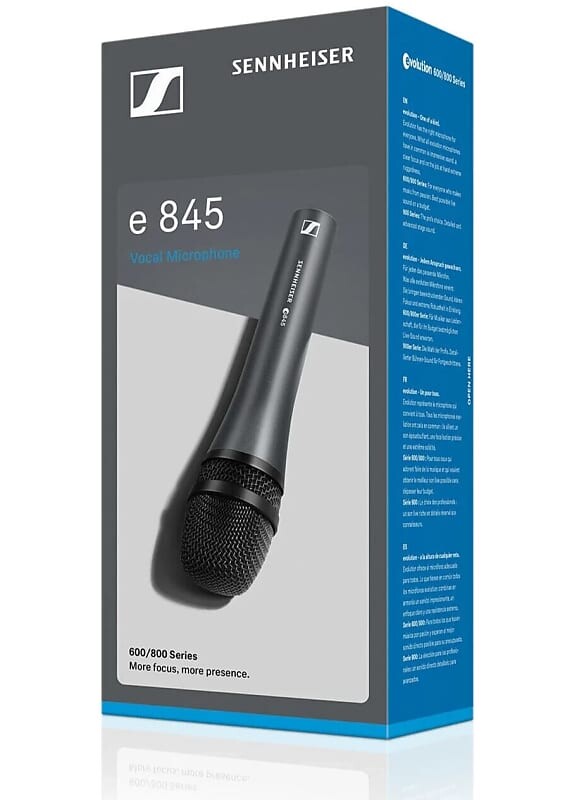 Динамический микрофон Sennheiser e845
Динамический микрофон Sennheiser e845