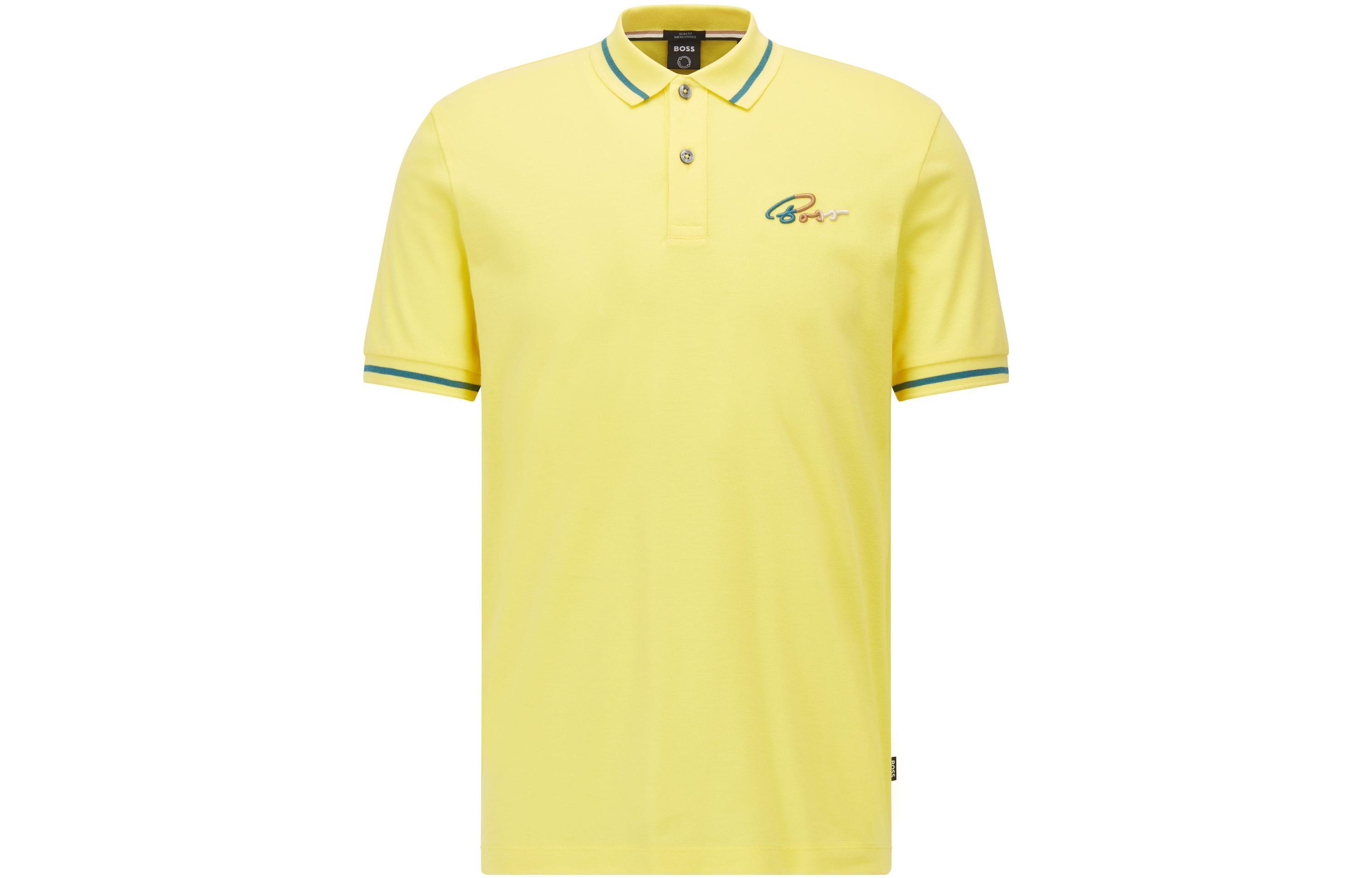 Футболка поло мужская желтая SS22 HUGO BOSS
Футболка поло мужская желтая SS22 HUGO BOSS