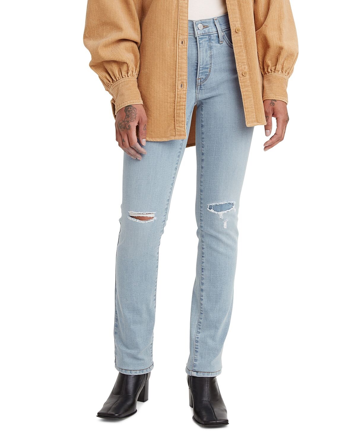 314 Shaping Утягивающие прямые джинсы со средней посадкой Levi's
314 Shaping Утягивающие прямые джинсы со средней посадкой Levi's