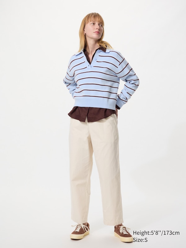 Хлопковые брюки свободного кроя до щиколотки (удлиненные) Uniqlo, 30 natural
Хлопковые брюки свободного кроя до щиколотки (удлиненные) Uniqlo, 30 natural