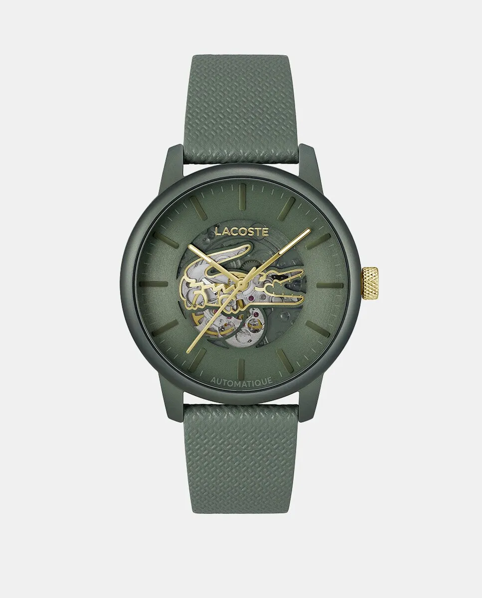 Lacoste 1212 Automatique 2011384 Мужские часы из зеленой кожи 
Lacoste 1212 Automatique 2011384 Мужские часы из зеленой кожи