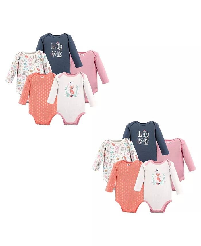 Хлопковые боди с длинными рукавами для маленьких девочек, Woodland Fox, 10 предметов Hudson Baby, белый
Хлопковые боди с длинными рукавами для маленьких девочек, Woodland Fox, 10 предметов Hudson Baby, белый