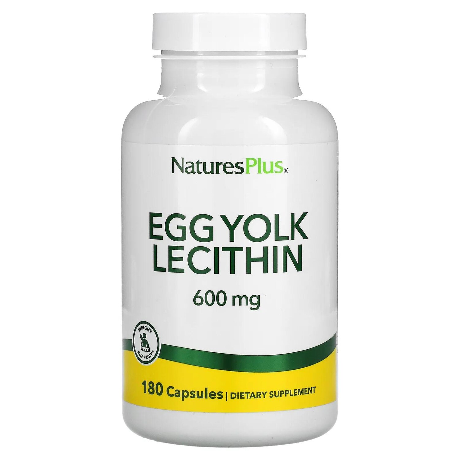 Nature's Plus Egg Yolk Lecithin 600 mg 90 Vegetarian Capsules
Nature's Plus Egg Yolk Lecithin 600 mg 90 Vegetarian Capsules