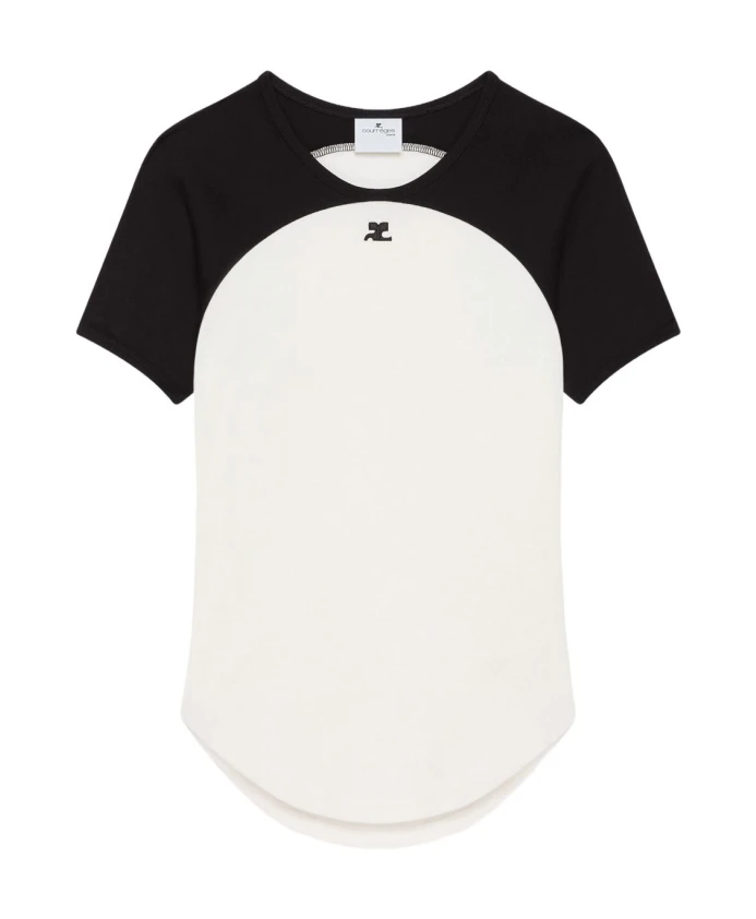 Футболка с контрастными круглыми элементами Courrã¨Ges, белый
Футболка с контрастными круглыми элементами Courrã¨Ges, белый