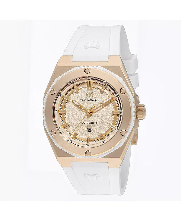 Женские часы tm-416080 с коралловым кварцевым золотым циферблатом Technomarine, white
Женские часы tm-416080 с коралловым кварцевым золотым циферблатом Technomarine, white