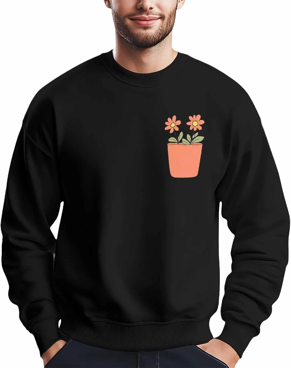 Мужской свитшот с цветочным принтом и карманом Winvebermior
Мужской свитшот с цветочным принтом и карманом Winvebermior