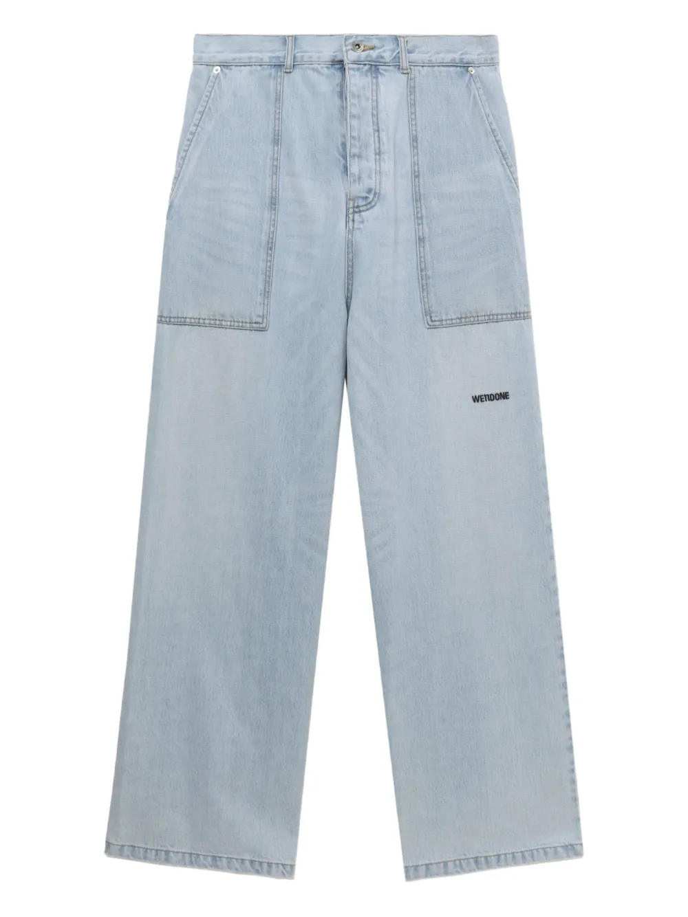 Джинсы с накладным карманом We11done, синий
Джинсы с накладным карманом We11done, синий