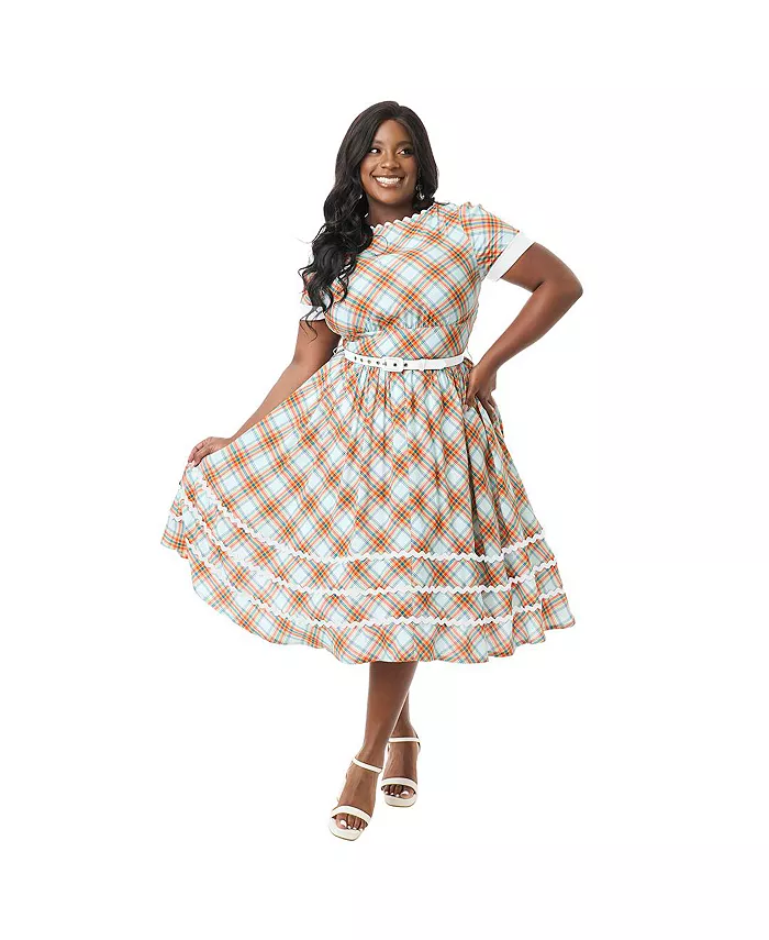 Платье-лето Ricrac больших размеров с вырезом-лодочкой Unique Vintage, синий
Платье-лето Ricrac больших размеров с вырезом-лодочкой Unique Vintage, синий