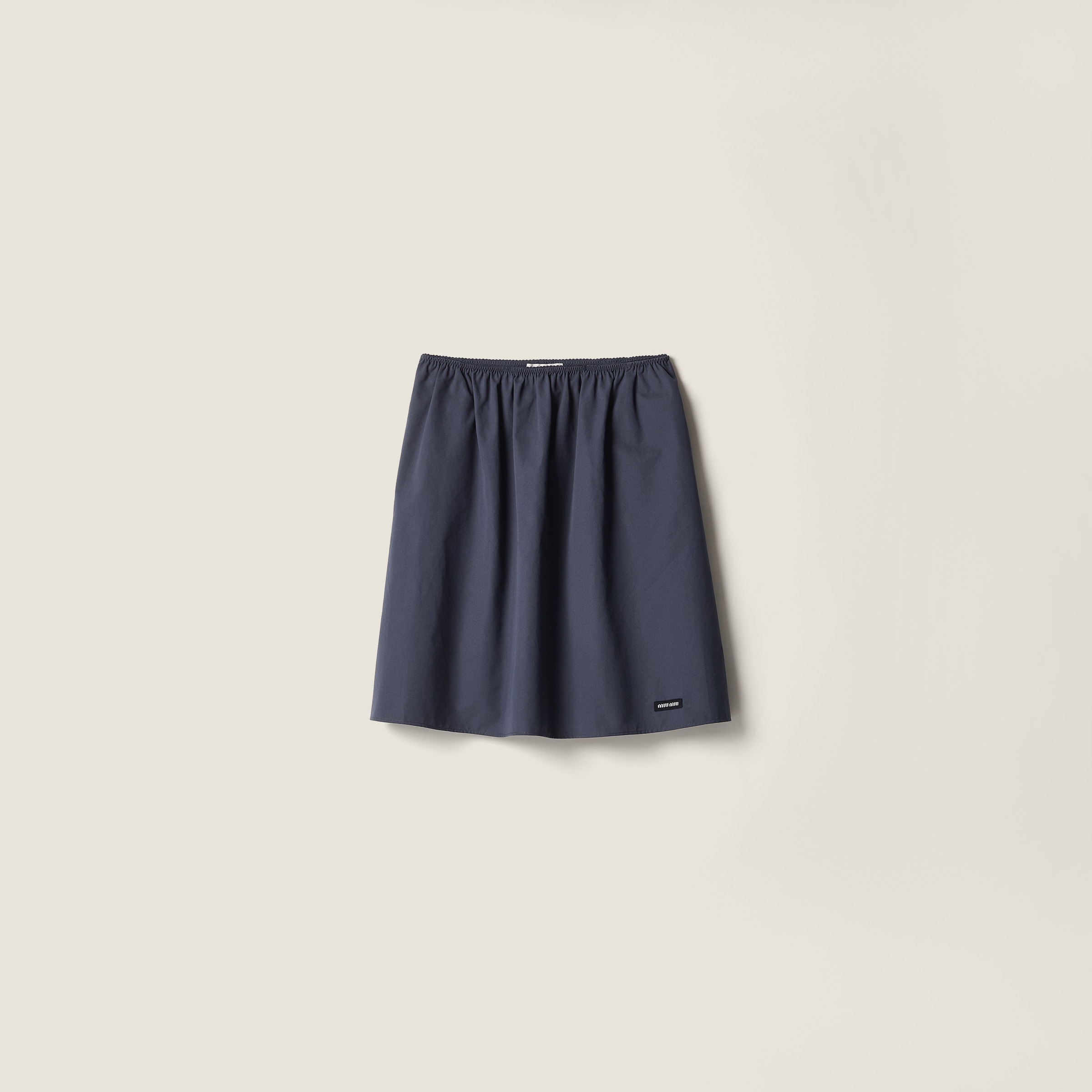 Юбка из поплина MIU MIU, серый
Юбка из поплина MIU MIU, серый