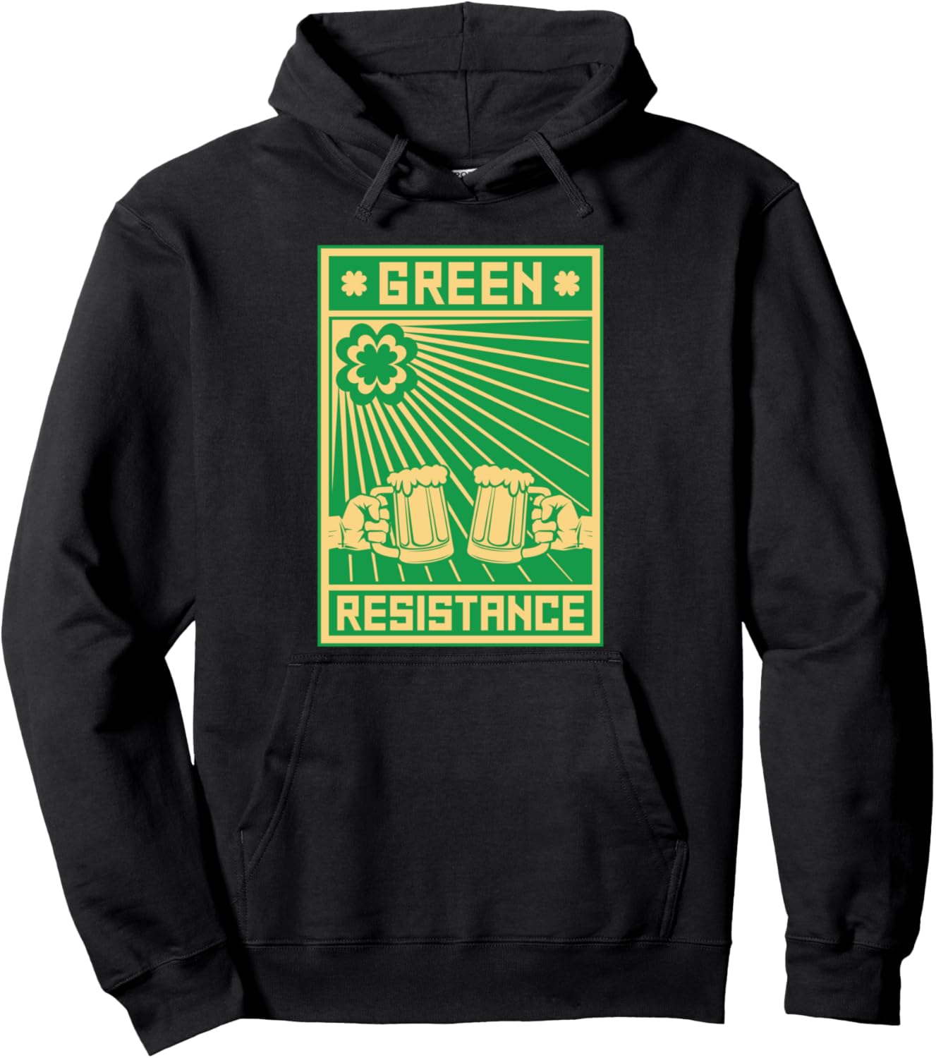 Green Resistance - Забавная толстовка ко Дню Святого Патрика Patricks Day Xeireprint, черный
Green Resistance - Забавная толстовка ко Дню Святого Патрика Patricks Day Xeireprint, черный