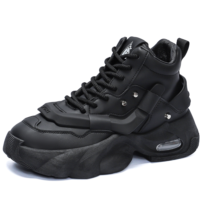 TONYBEAR Мужские черные массивные кроссовки мид-топ, цвет Black
TONYBEAR Мужские черные массивные кроссовки мид-топ, цвет Black