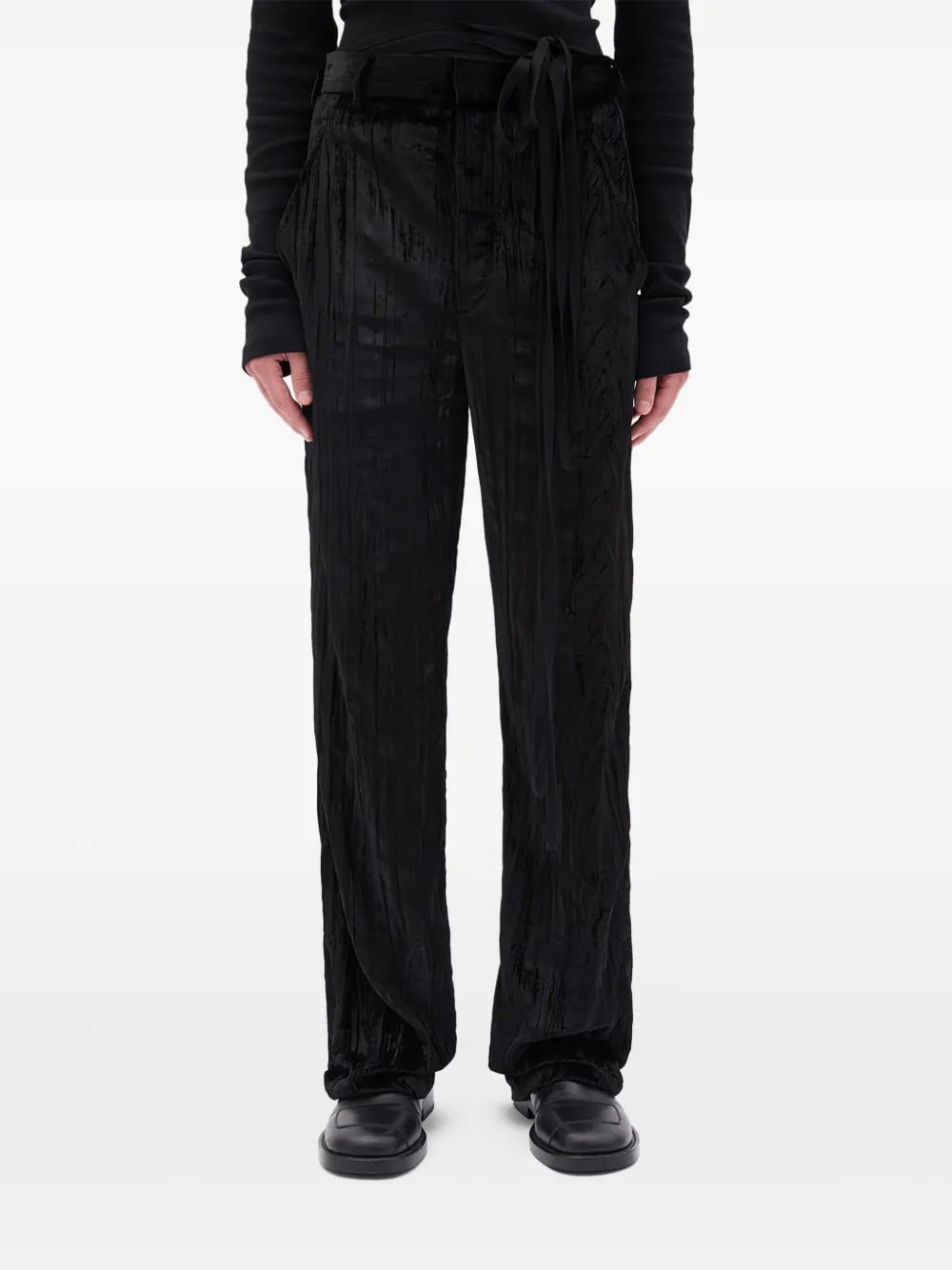 Черные брюки свободного кроя Ann Demeulemeester, черный
Черные брюки свободного кроя Ann Demeulemeester, черный