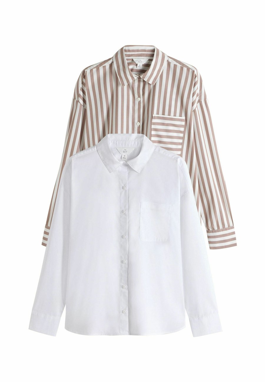 Блуза THE SET 2 PACK, White Brown Stripe/White
Блуза THE SET 2 PACK, White Brown Stripe/White