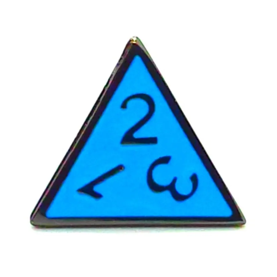 d4 Бирюзовый с черным никелем, Metal Dice - Elven Forged 
d4 Бирюзовый с черным никелем, Metal Dice - Elven Forged