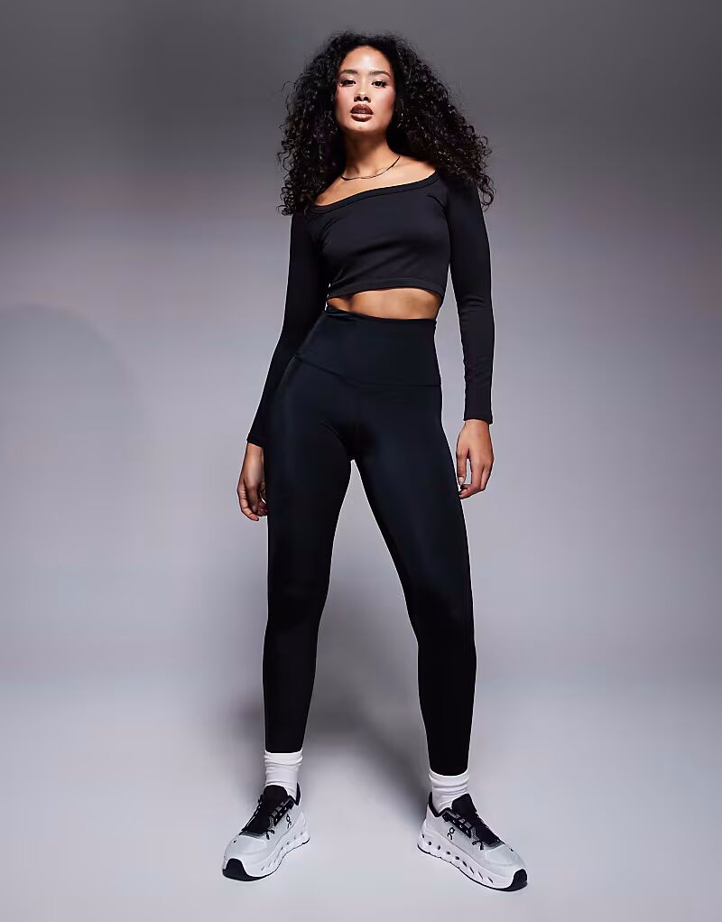 4505 Hourglass Icon Active Bum Sculpt леггинсы для спортзала с высокой талией и внутренним карманом черного цвета с глянцевым блеском 
4505 Hourglass Icon Active Bum Sculpt леггинсы для спортзала с высокой талией и внутренним карманом черного цвета с глянцевым блеском