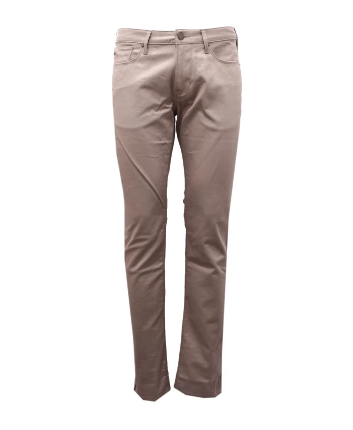 Зауженные хлопковые брюки с 5 карманами Armani, бежевый
Зауженные хлопковые брюки с 5 карманами Armani, бежевый