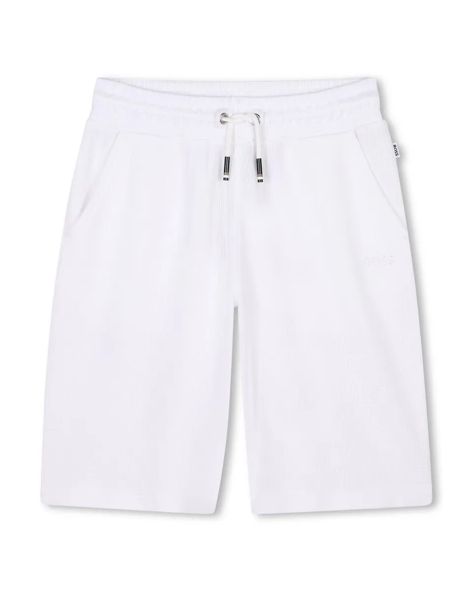 Однотонные мужские шорты-бермуды на шнурке BOSS Kidswear, белый
Однотонные мужские шорты-бермуды на шнурке BOSS Kidswear, белый