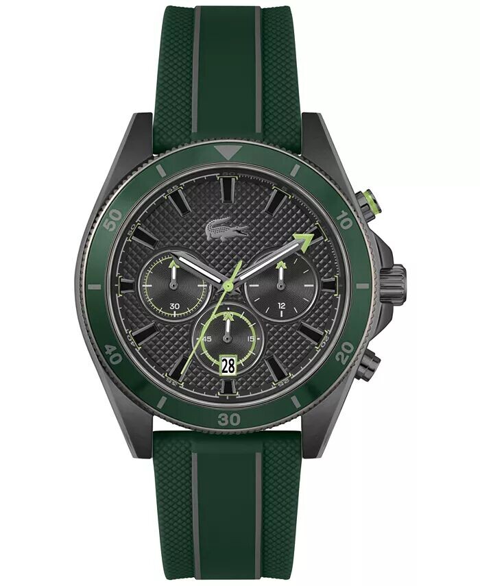 Мужские зеленые силиконовые часы с гротом, 43 мм Lacoste, зеленый
Мужские зеленые силиконовые часы с гротом, 43 мм Lacoste, зеленый