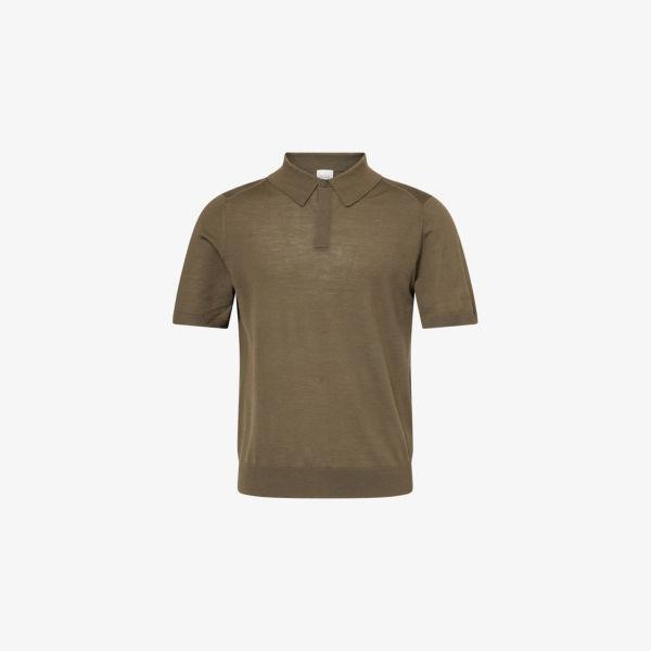 Поло Paul Smith из тонкой шерсти с вышитым логотипом, хаки
Поло Paul Smith из тонкой шерсти с вышитым логотипом, хаки