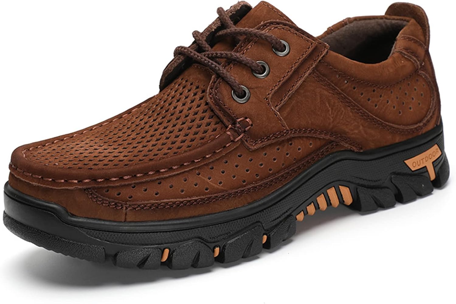 Мужские кожаные классические лоферы с нескользящей подошвой, повседневные, легкие, дышащие, мягкие и удобные, для прогулок на открытом воздухе, слипоны для походов Purchawee, коричневый
Мужские кожаные классические лоферы с нескользящей подошвой, повседневные, легкие, дышащие, мягкие и удобные, для прогулок на открытом воздухе, слипоны для походов Purchawee, коричневый