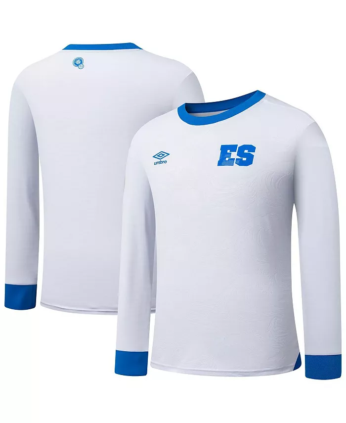 Мужская белая выездная реплика футболки с длинным рукавом сборной Сальвадора 2025 Umbro
Мужская белая выездная реплика футболки с длинным рукавом сборной Сальвадора 2025 Umbro