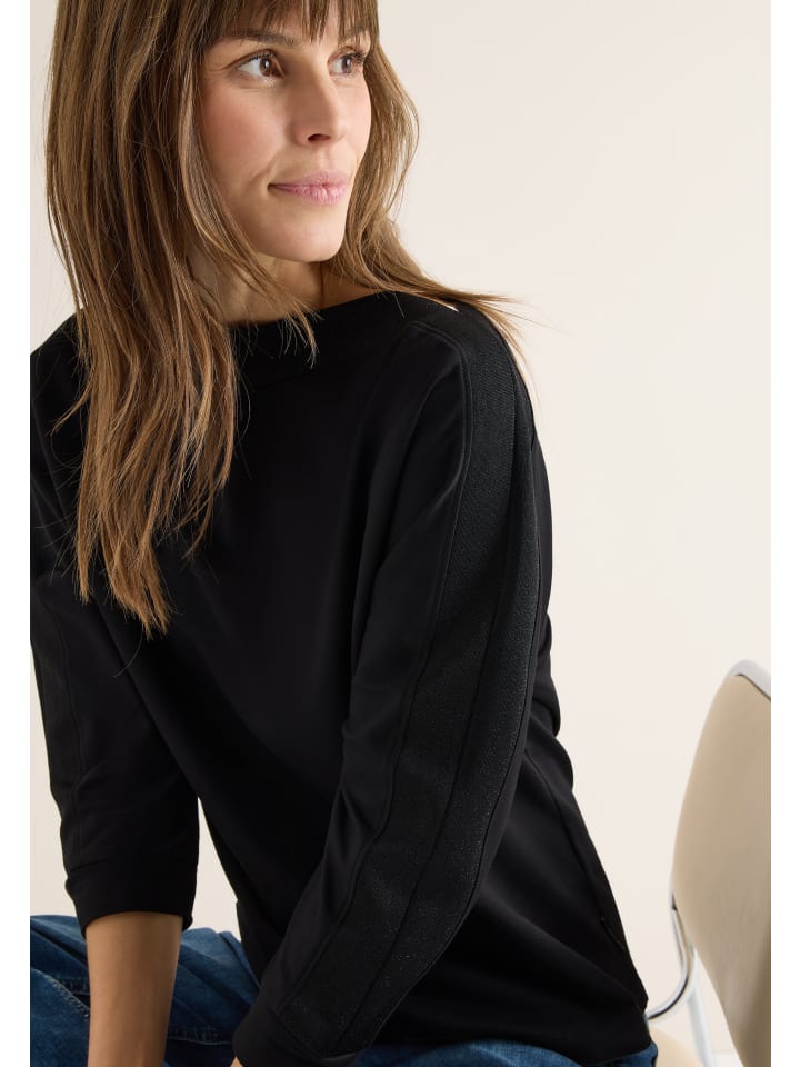 Рубашка Летучая мышь с лентой, черная Cecil
Рубашка Летучая мышь с лентой, черная Cecil