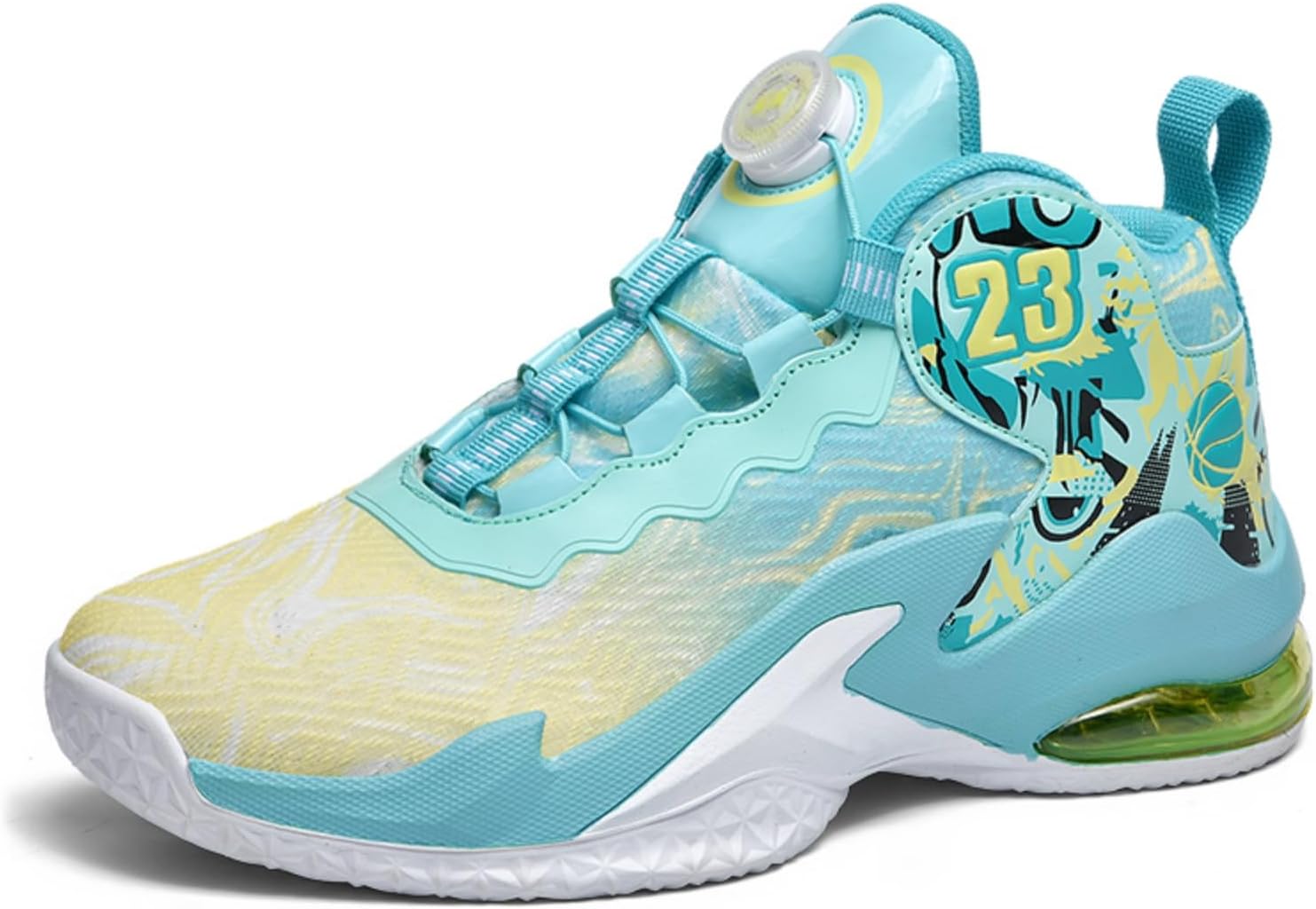 Мужские дышащие баскетбольные кроссовки с сеткой и шнуровкой, модные высокие, нескользящие, повседневные, для спортзала, тенниса и бега Boaobaihuo, зеленый
Мужские дышащие баскетбольные кроссовки с сеткой и шнуровкой, модные высокие, нескользящие, повседневные, для спортзала, тенниса и бега Boaobaihuo, зеленый