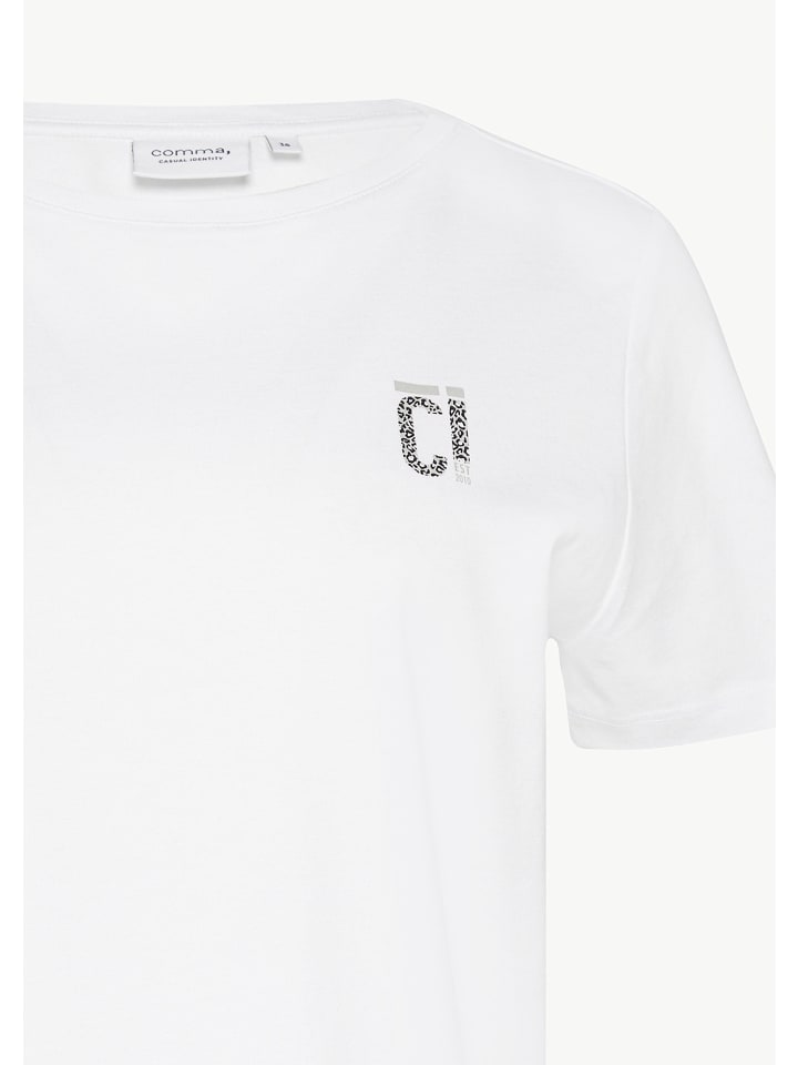 Футболка comma CI, белый 
Футболка comma CI, белый