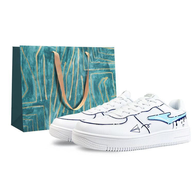 Кеды мужские, обувь для скейтбординга низкая белый Erke 
Кеды мужские, обувь для скейтбординга низкая белый Erke