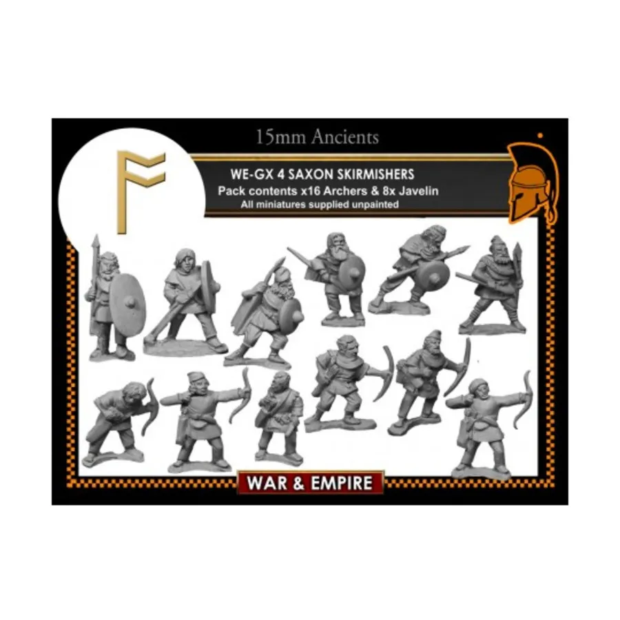 Застрельщики - Саксонцы, War & Empire - Ancient Miniatures - German (15mm) 
Застрельщики - Саксонцы, War & Empire - Ancient Miniatures - German (15mm)