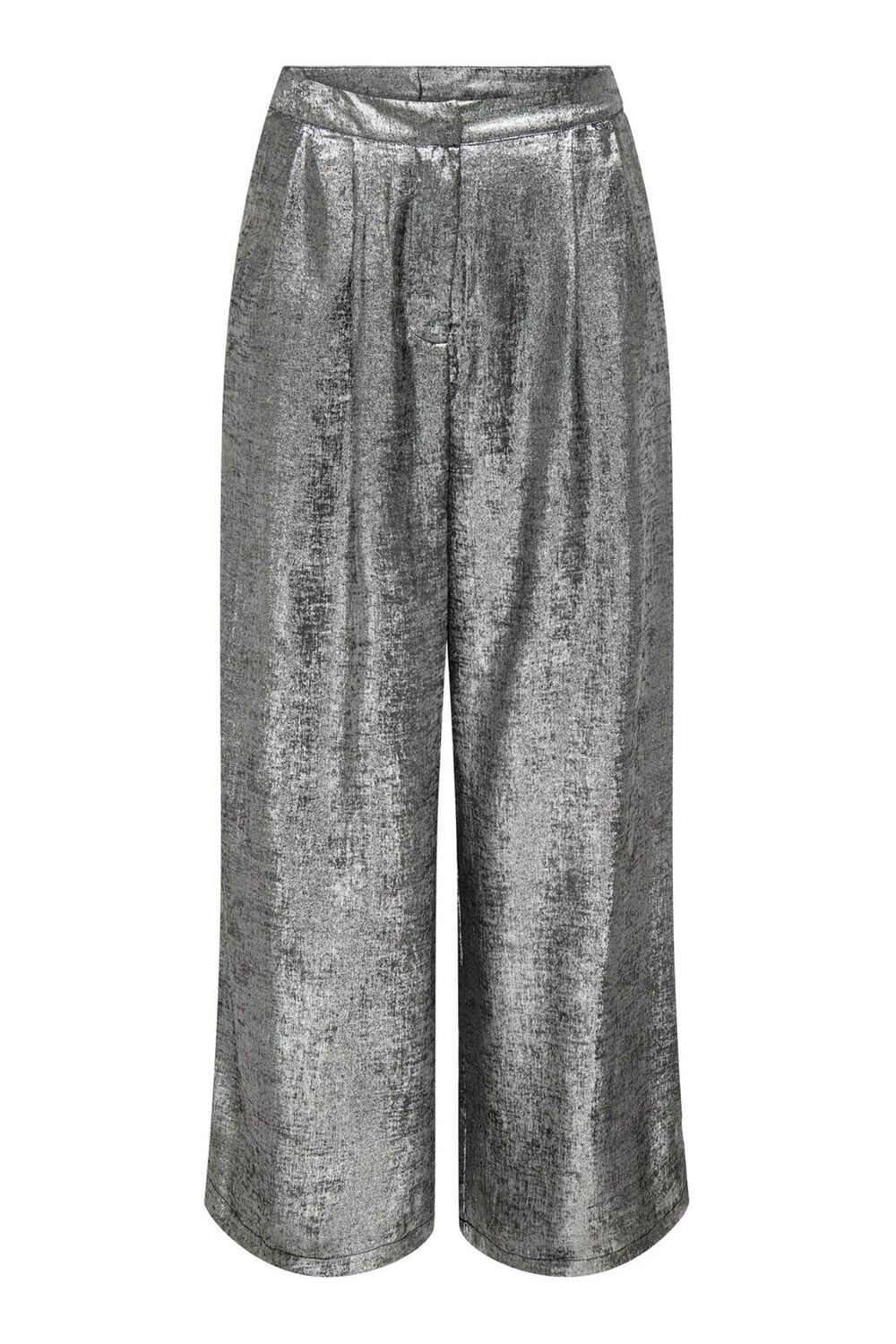 Металлические широкие брюки со складками Only, серый
Металлические широкие брюки со складками Only, серый